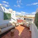 Atico 4 Con Terraza En Centro, Casco Historico Con Aire Acondicionado Y Wifi